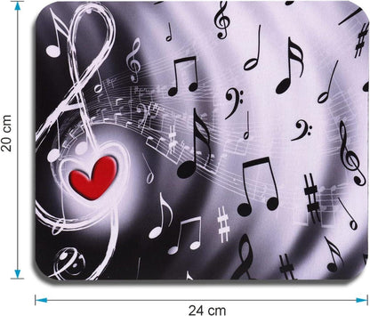 Mauspad Motiv Klein Bunt 240 x 200 mm Mädchen Musik Ultra