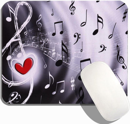 Kleines Mousepad Mädchen Musik 240 x 200 mm Bunt
