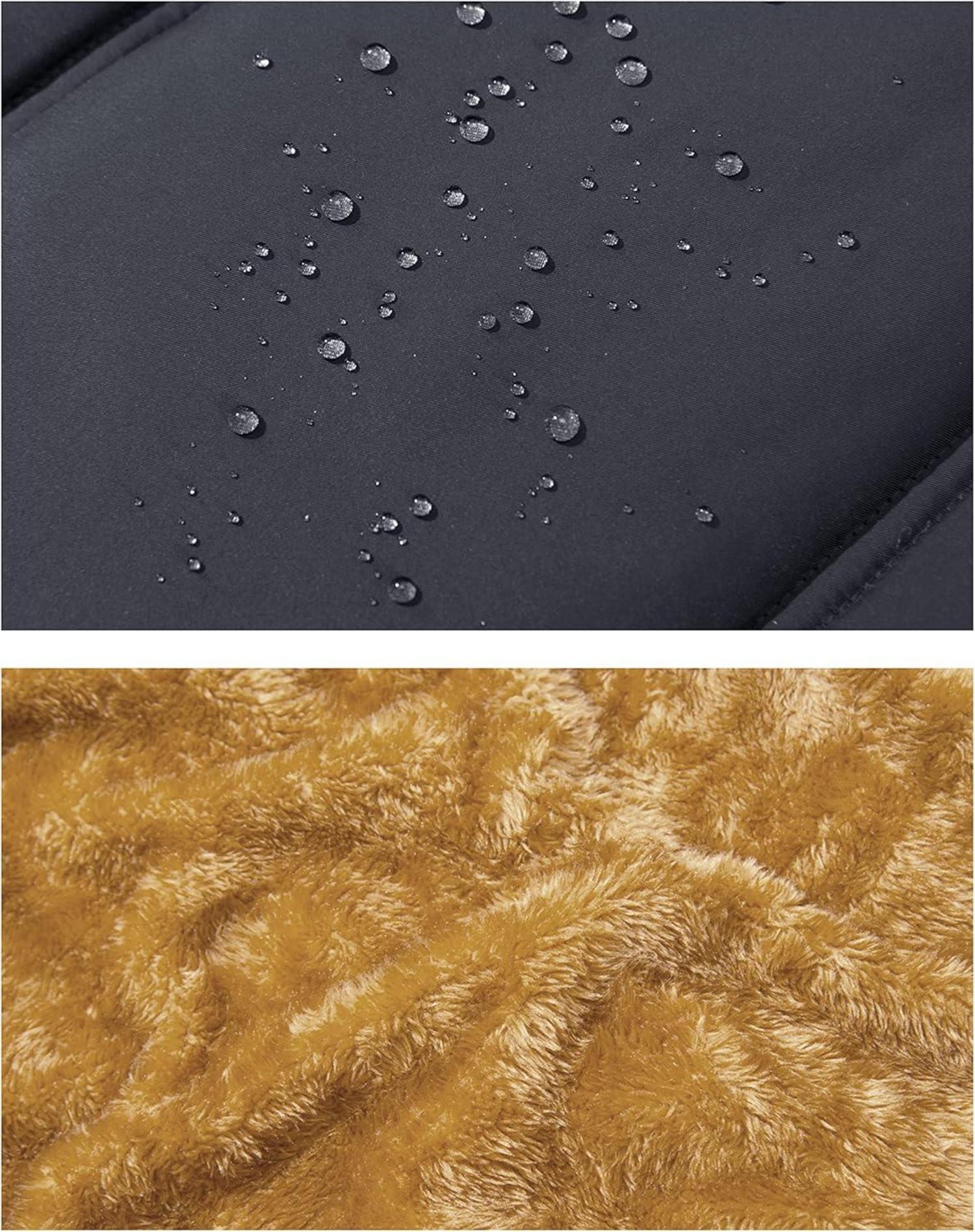 Herren Winterweste Gefüttert Outdoor Fleeceweste Ärmellos Thermo XL