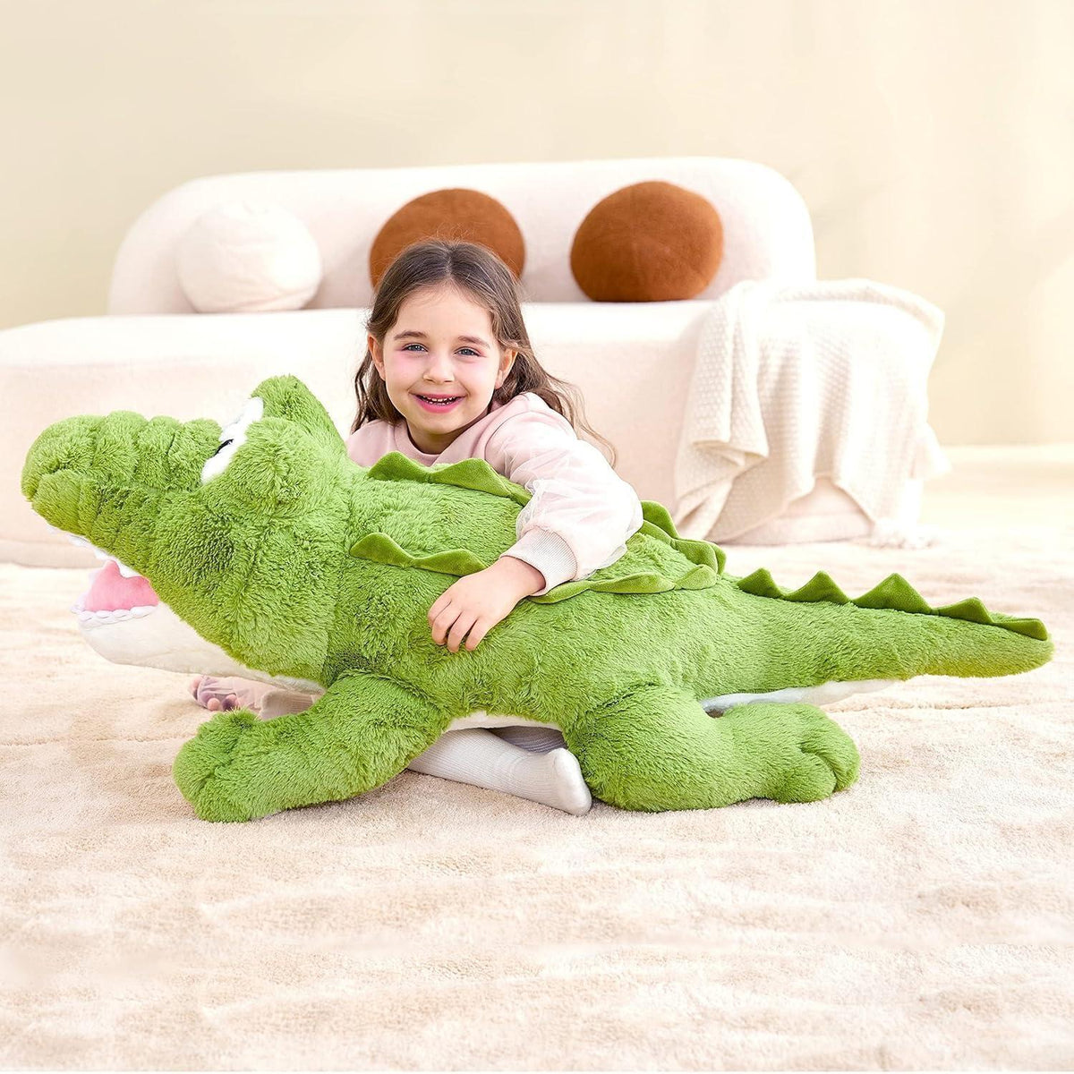Riesiges Krokodil Kuscheltier 78cm - Plüschtier Geschenk für Kinder