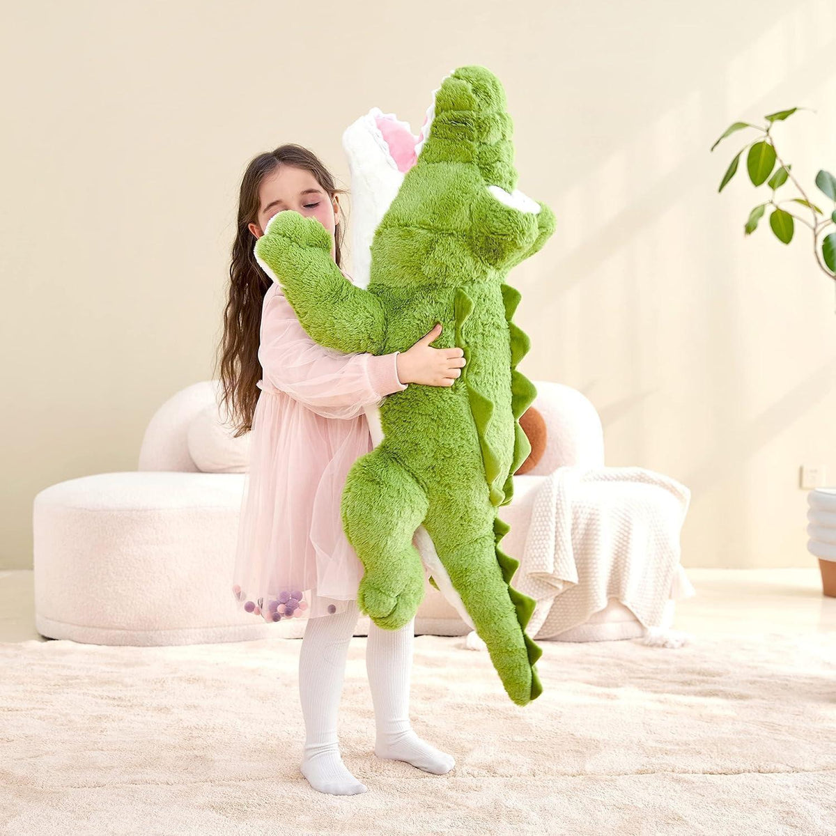 Riesiges Krokodil Kuscheltier 78cm - Plüschtier Geschenk für Kinder