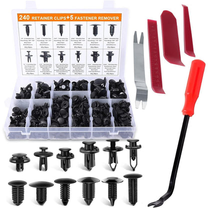 Auto Befestigung Clips Set 245tlg. mit Werkzeug