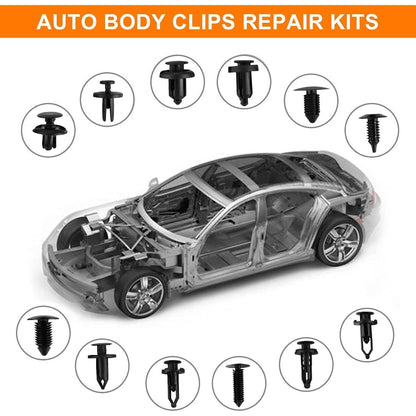 Auto Befestigung Clips Set 245tlg. mit Werkzeug