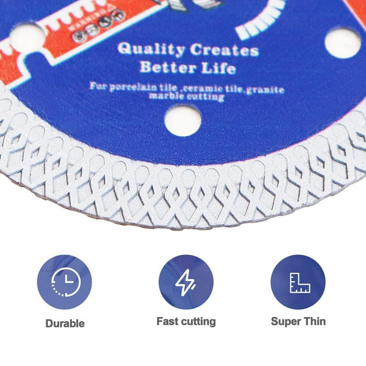 Diamant Trennscheibe 85mm Turbo Mesh 10 Stück für Fliesen & Stein