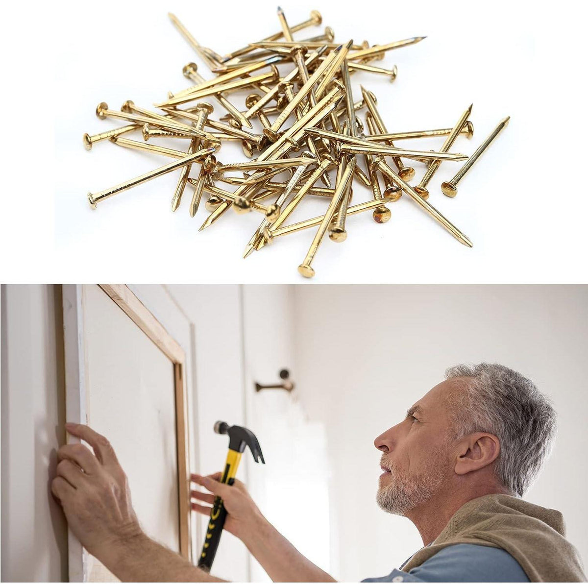 300 Stk. Wandnägel Rundkopf Holzbearbeitung Bilder Aufhängen Set