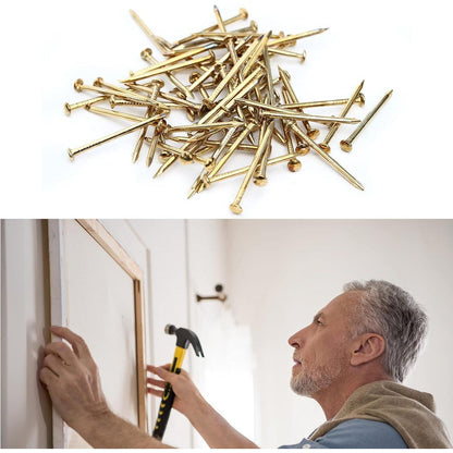 300 Stk. Wandnägel Rundkopf Holzbearbeitung Bilder Aufhängen Set