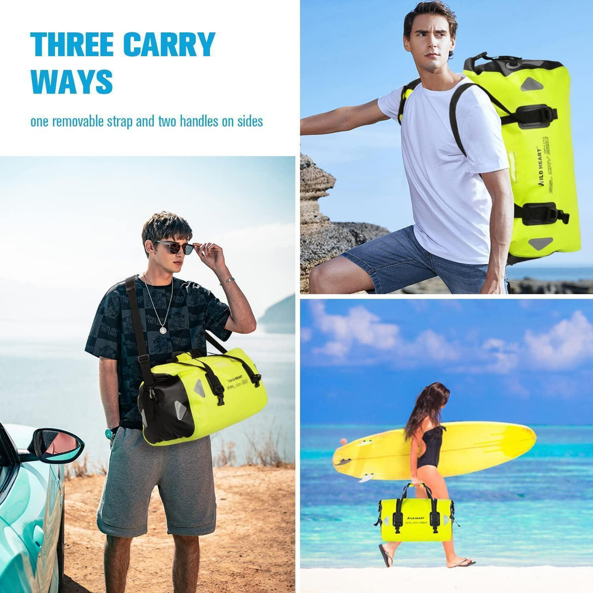 Wasserdichte Reisetasche für Kajak, Camping & Bootfahren (40L, 66L, 100L)