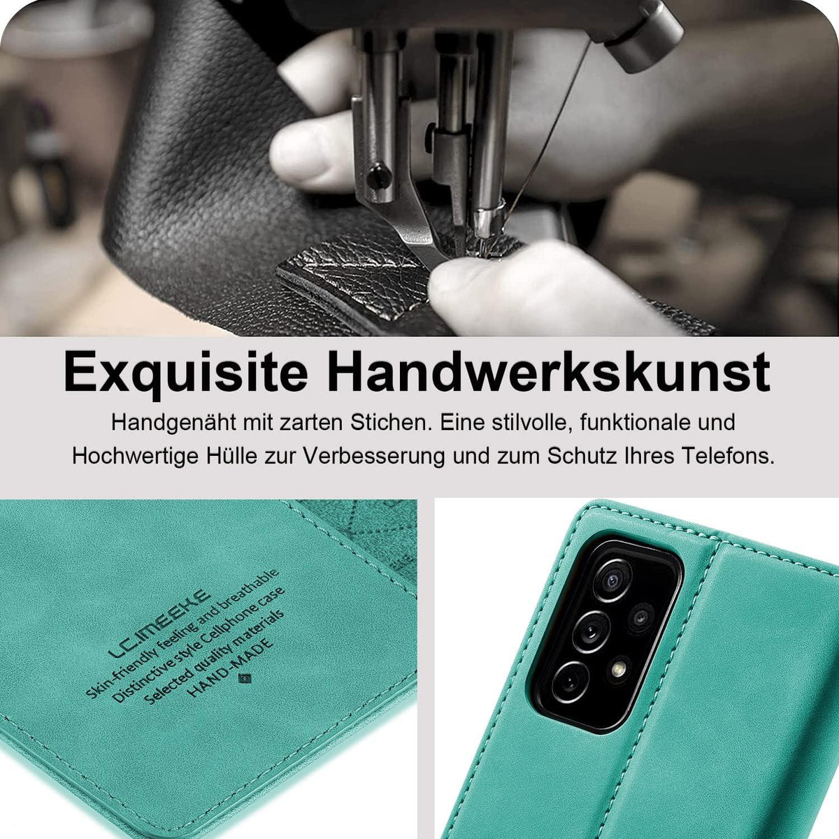 2023 Upgraded A53 Handyhülle Samsung Galaxy A53 Hülle Leder