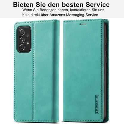 Samsung Galaxy A53 5G Handyhülle Leder Wallet Schutzhülle Grün