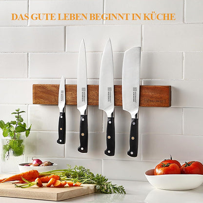 Magnetleiste Messerhalter Akazienholz 30cm Neodym Magnet stark