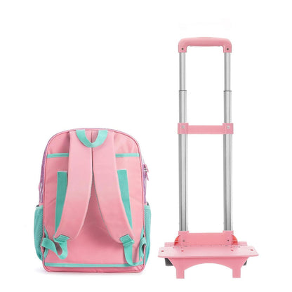 Rollrucksack Einhorn für Mädchen mit Brotdose & Federmäppchen