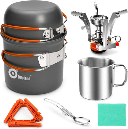 Camping Geschirr Set Outdoor Kochgeschirr Orange
