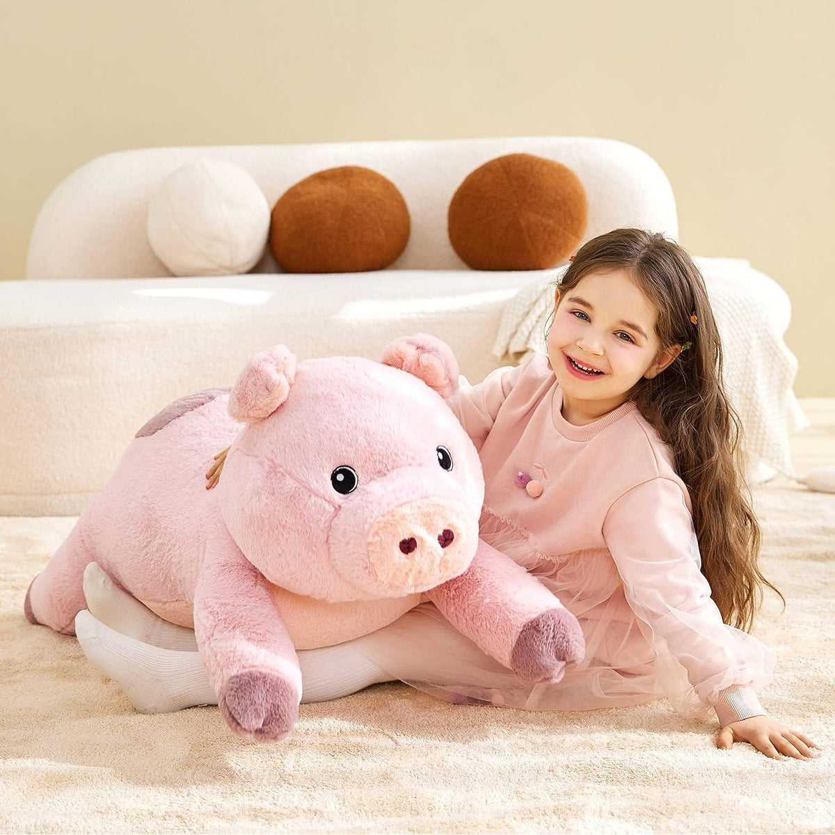 Riesiges Schwein Stofftier 78cm - Kuscheliges Plüschtier Geschenk