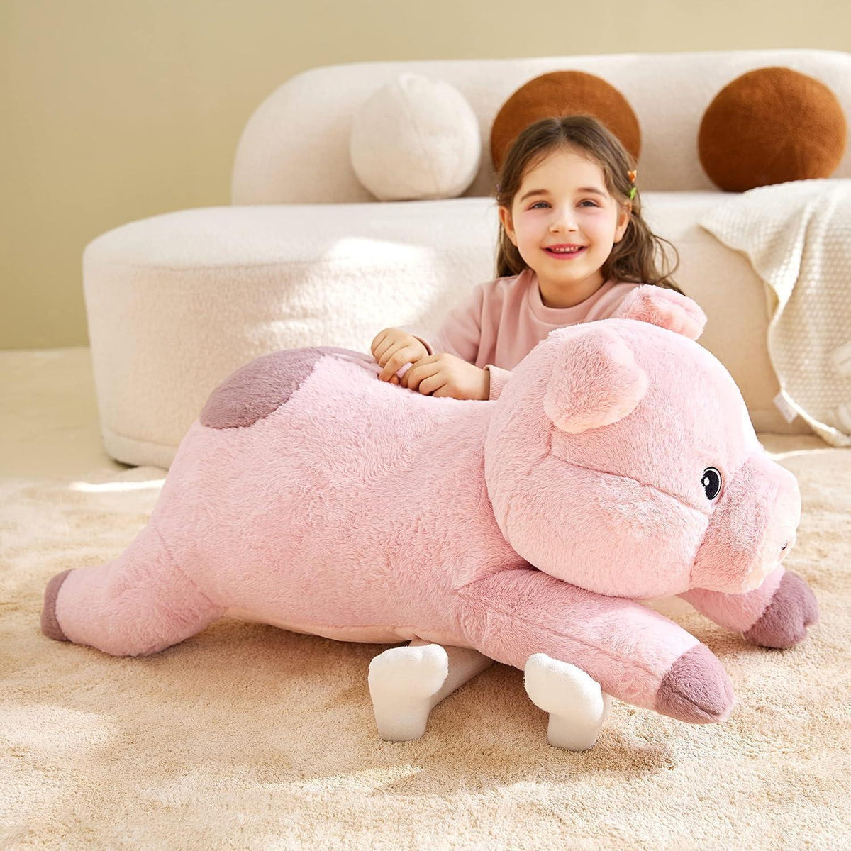 Riesiges Schwein Stofftier 78cm - Kuscheliges Plüschtier Geschenk