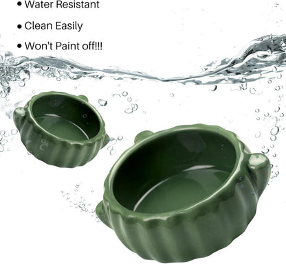 Keramik Hamster Napf Set 2 Stk. Futternapf für Kleintiere 9cm Hamster