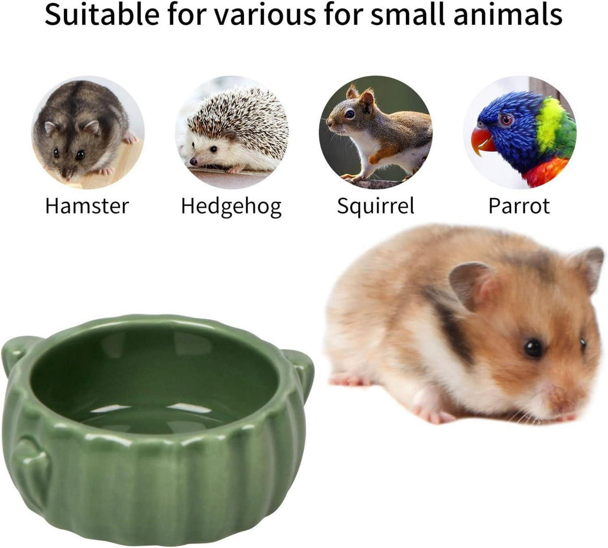 Hamster Napf Keramik 2PCS Futternapf Kaninchen Meerschweinchen