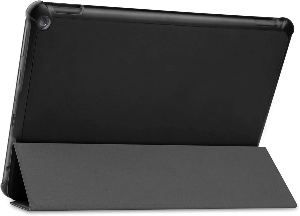 HoYiXi Fire HD 10/10 Plus 2021 Lederhülle Schwarz Standfunktion