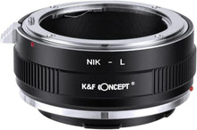 Objektivadapter für Nikon F-Objektiv auf L-Mount Kamera