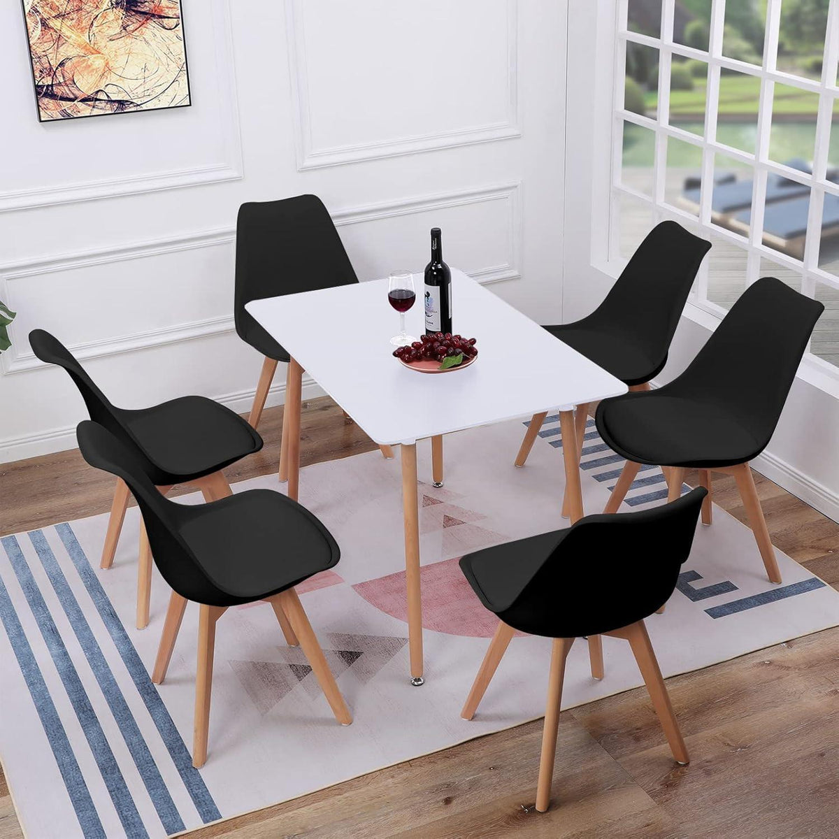 8 Esszimmerstühle Buche Holz, skandinavisches Design