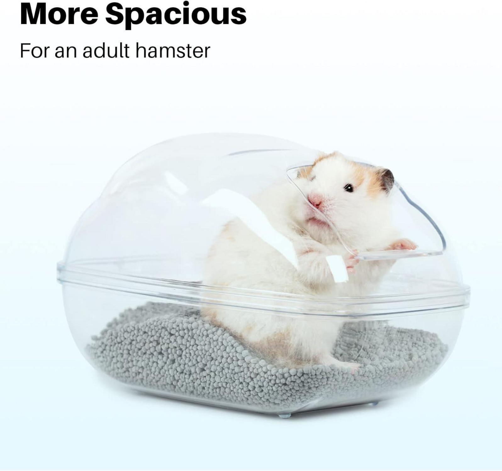 Transparentes Hamster Sandbad Badezimmer Sandkasten mit Schaufel - Chinchilla