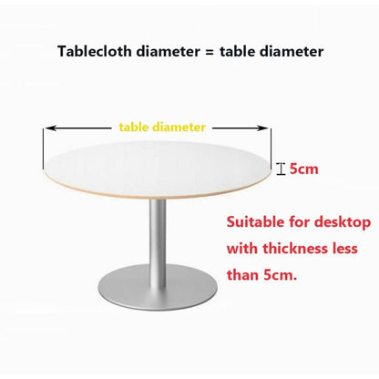 Runde Tischdecke Polyester 80cm Grün – Wasserdicht & Pflegeleicht