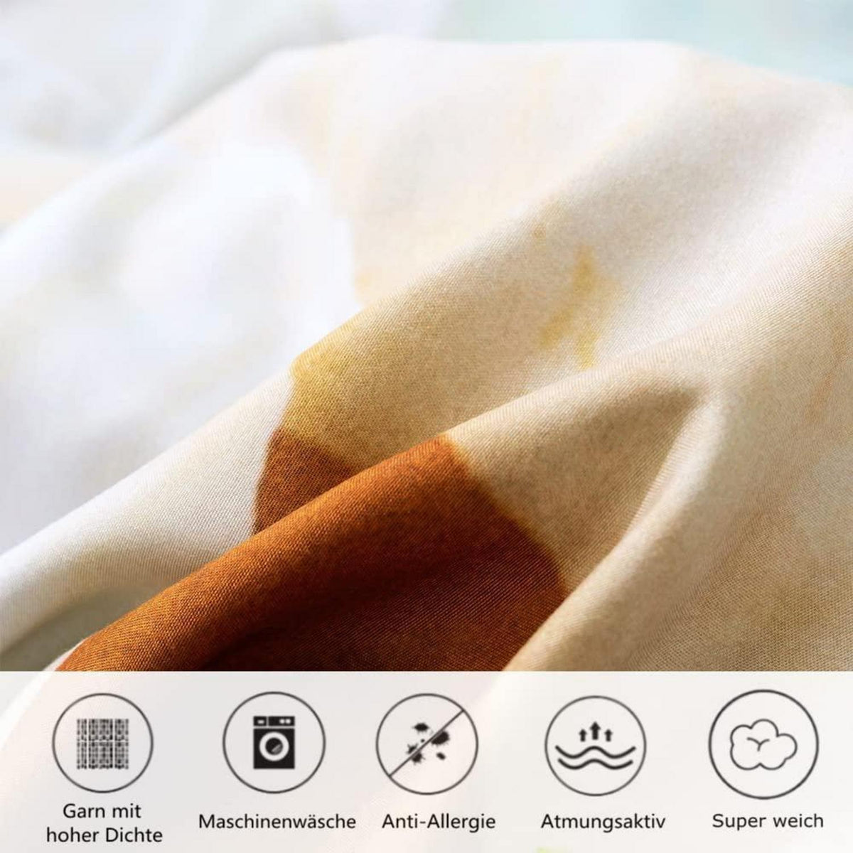 3D Damier Bettwäsche Set 135x200 - Tropischer Hawaiian Look