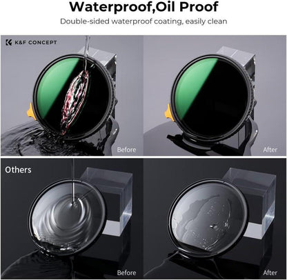 67mm ND2-ND32 Black-Mist 1/4 Promist Variable Filter 2in1