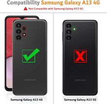 Samsung Galaxy A13 4G Handyhülle Leder Schwarz mit