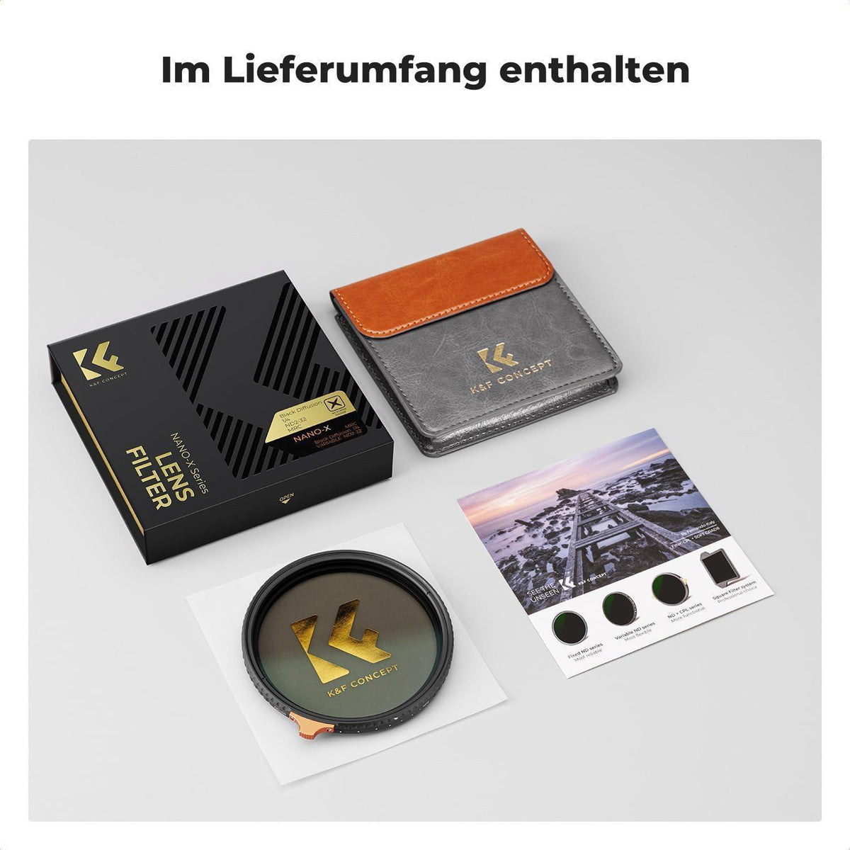 2-in-1 Kamerafilter: Black Mist 1/4 & variabler ND2-ND32