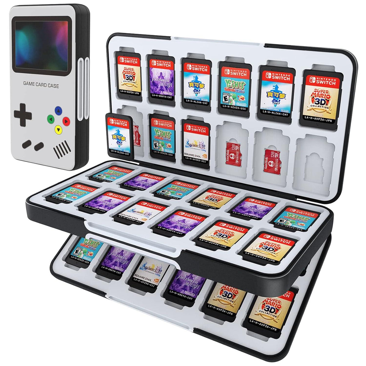 Spiele Aufbewahrung Schutzhülle für Nintendo Switch 48 Spielkarten