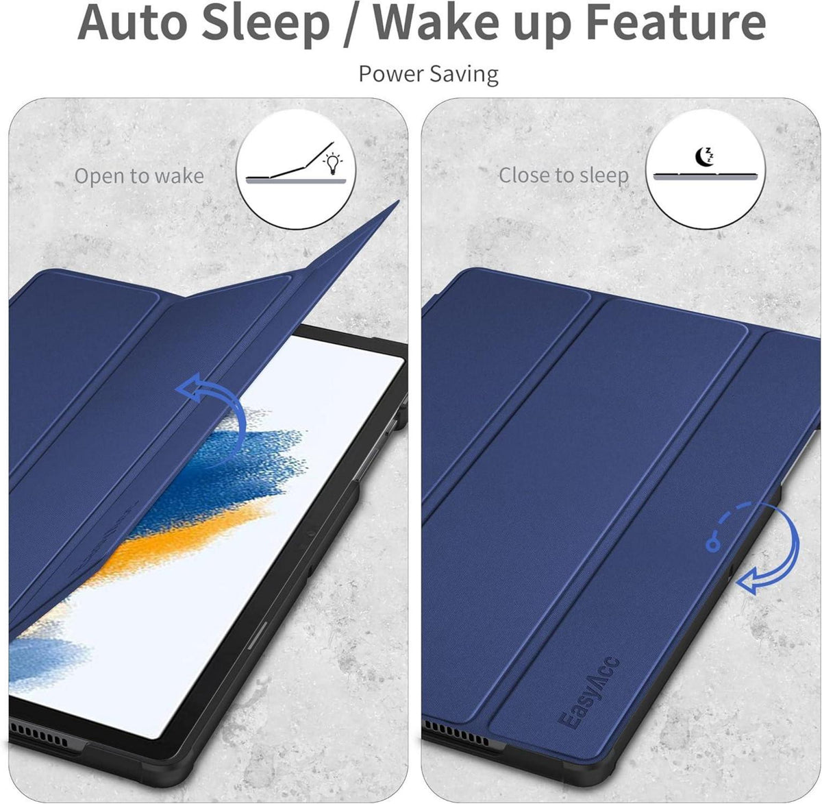 Schutzhülle Samsung Galaxy Tab A8 10.5 Ultradünn mit Standfunktion