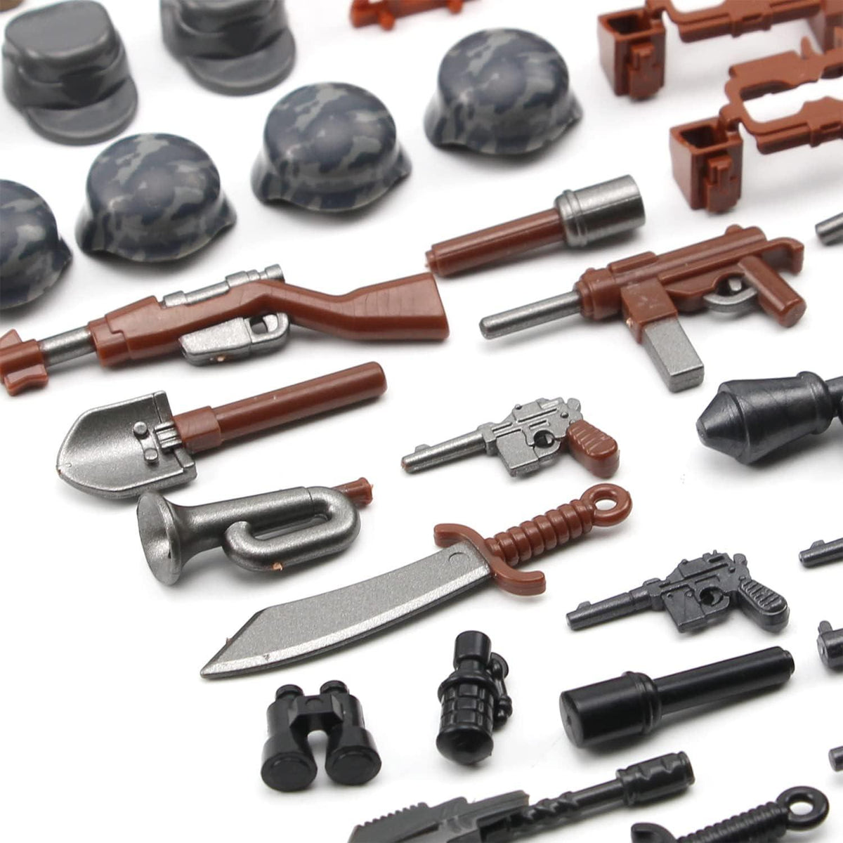 Militär Waffen Set Armee WW2 Soldaten Figuren Bausteine Zubehör Kit