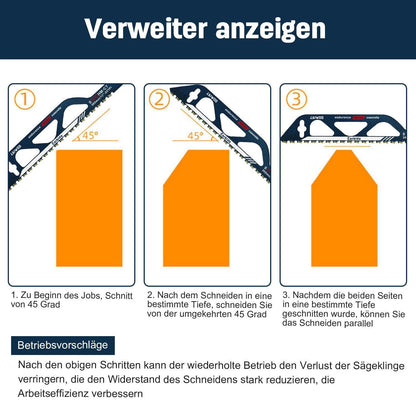 2x Säbelsägeblätter Hartmetall für Porenbeton & Stein 305mm