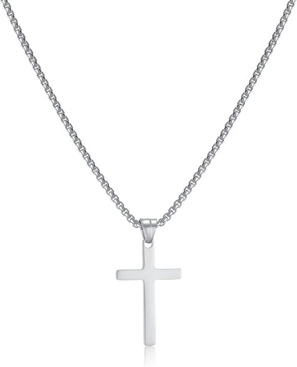 Kreuz Kette Herren Edelstahl Anhänger Schmuck Geschenke