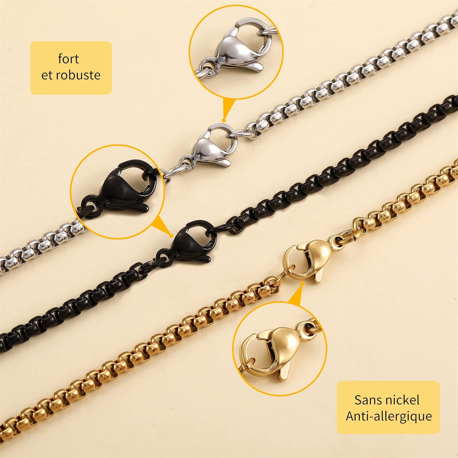 Kreuz Kette Herren Edelstahl Anhänger Christentum Geschenke Männer