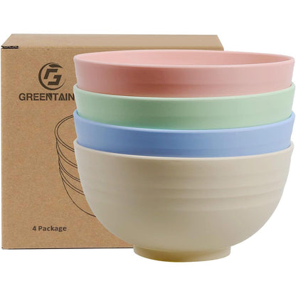 4er Set Salatschüsseln | 710ml Müslischalen | Leicht & Bruchsicher