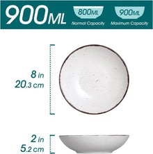 vancasso MODA Suppenteller Steingut 4-teiliges Set 800ml