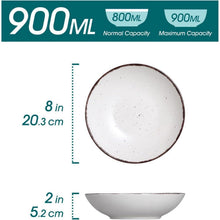 Suppenteller Set Steingut MODA 4-teilig 600ml