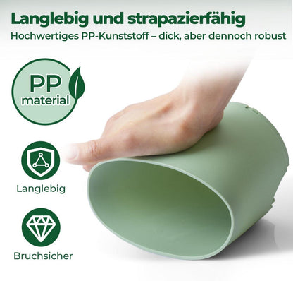 Blumentopf 14cm Selbstbewässerung 3er-Set Innen Balkongarten Sukkulenten