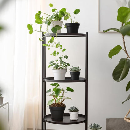 T4U 16cm Kunststoff Blumentopf mit Untersetzer, 6er-Set