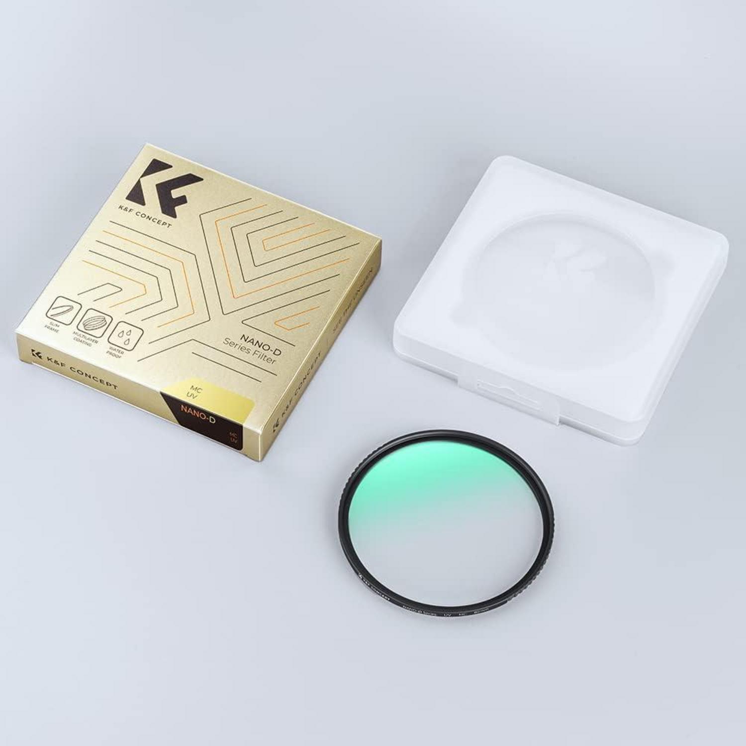 77mm K&F Concept D-Serie MCUV Pro UV-Filter Slim AGC-Glas