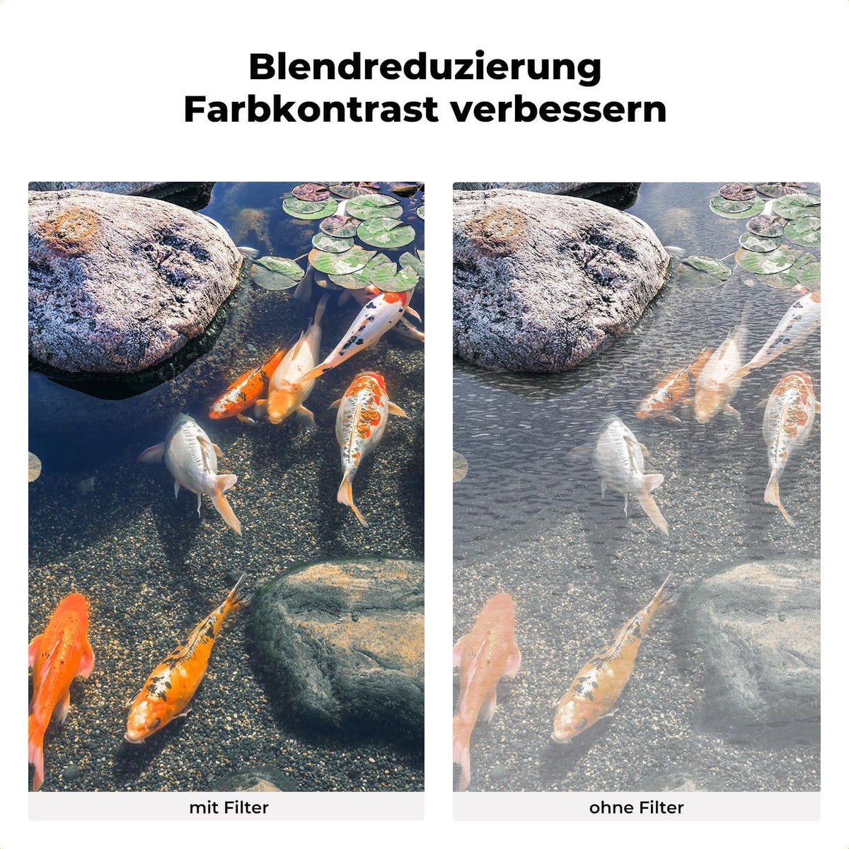 K&F Concept 52mm Slim Zirkularer Polfilter CPL AGC Glas Aluminumrahmen