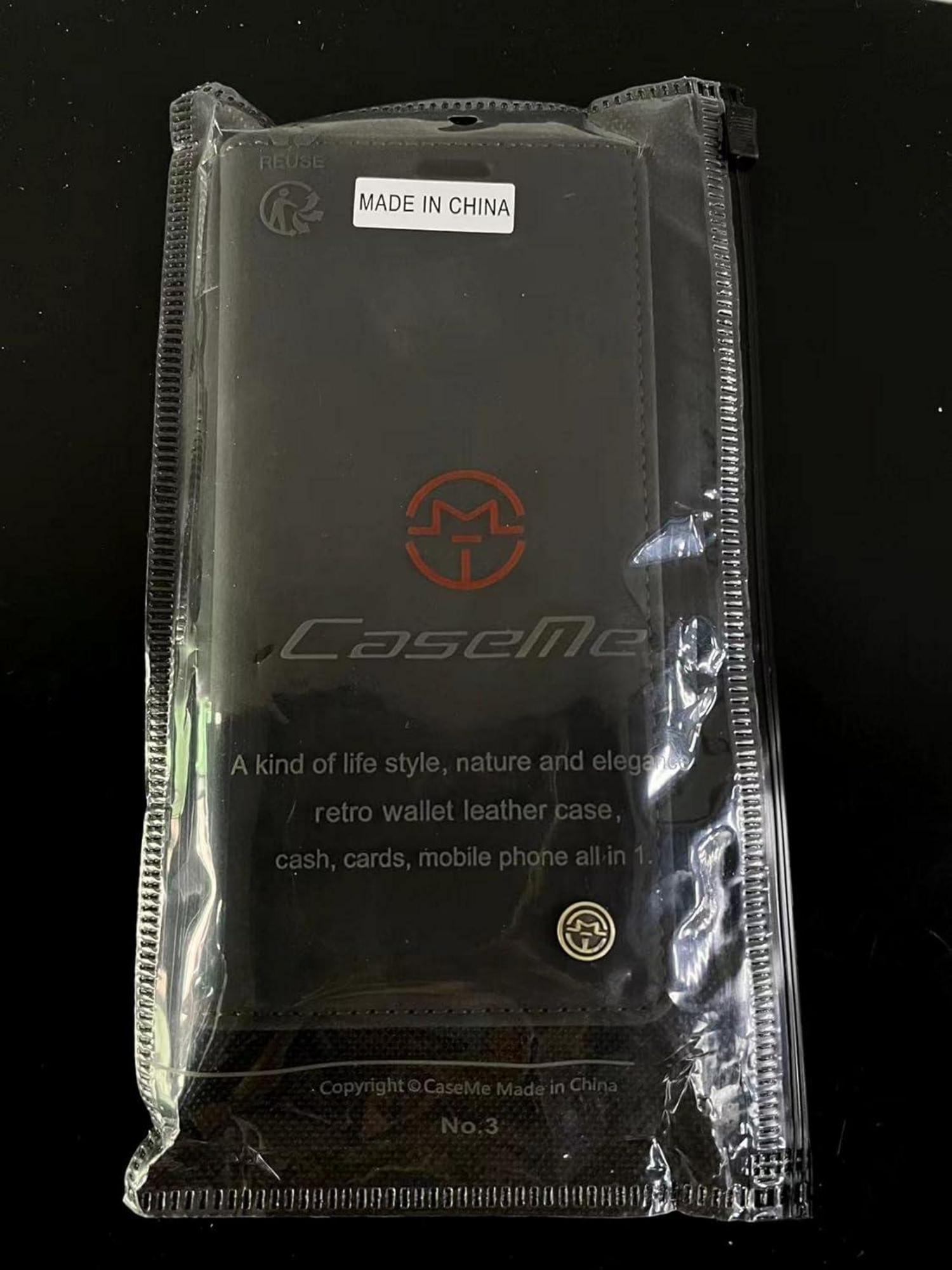 Caseme Xiaomi Redmi Note 10 Pro Max Hülle Leder Magnet Klappbar Standfunktion