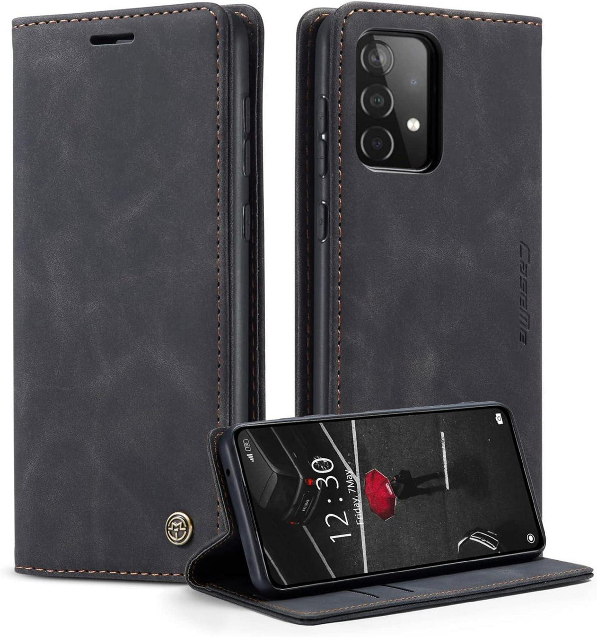 CaseMe Handyhülle Samsung Galaxy A52S 5G 4G Schwarz