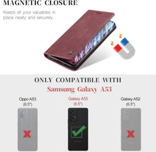 CaseMe Samsung Galaxy A53 5G Handyhülle Leder Flip Case