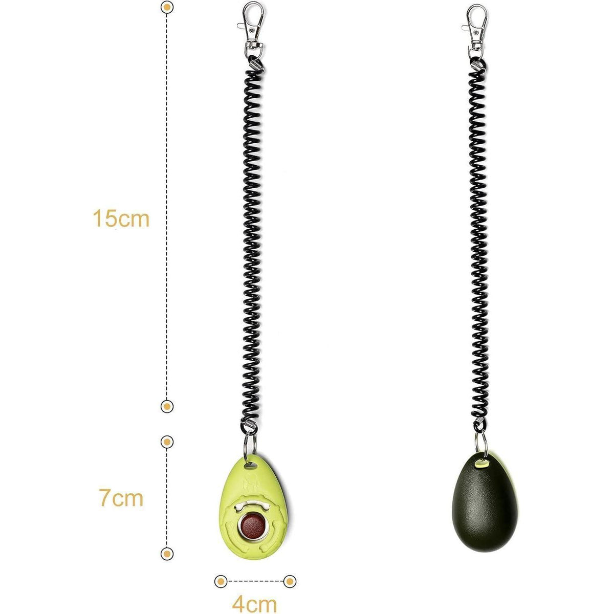 Hunde Clicker Set mit E-Book, 5 Stück, 5 Farben