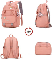 Rucksack Damen Schulrucksack Mädchen 15,6 Zoll College