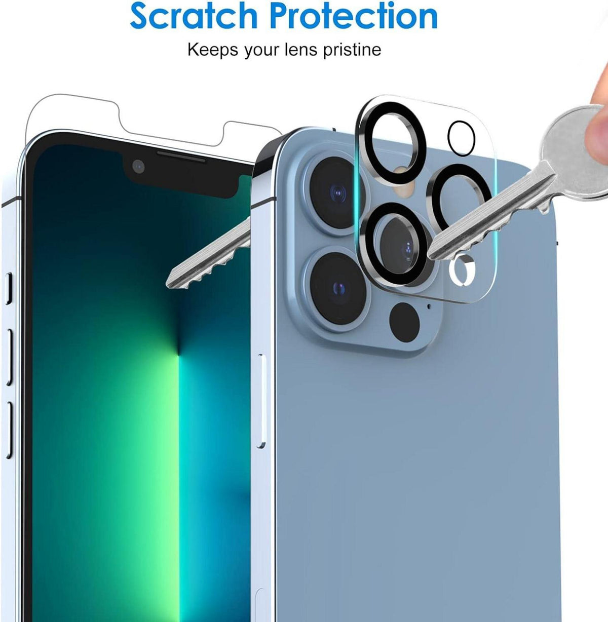Displayschutzfolie iPhone 13 Pro Max 6,7 Zoll Kameraschutz Panzerglas 2 Stk