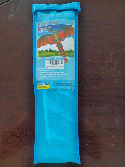 Klassischer Drachen für Kinder 55 Zoll x 62 Zoll - Flugdrachen mit Griff und Linien