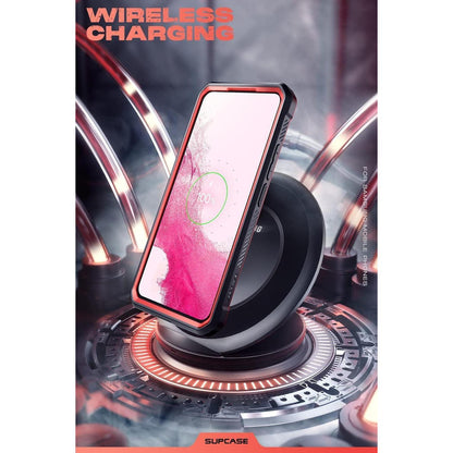 Robuste Outdoor Hülle für Samsung Galaxy S22 5G mit Gürtelclip Rot